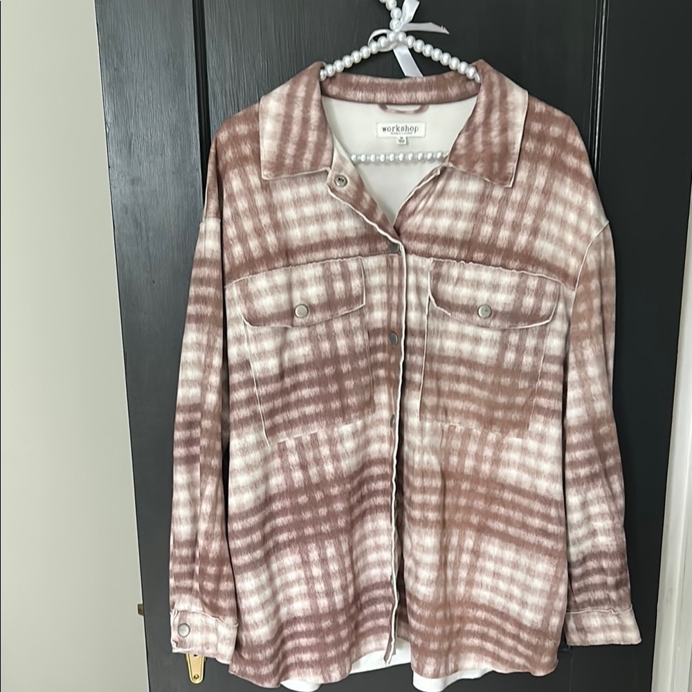 Workshop Republic Clothing Blush and Ivory Top